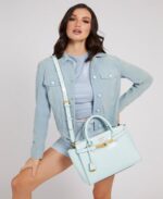GUESS Enisa croc print handbag - Image 4